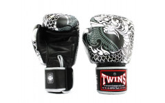 Боксерские перчатки Twins Special FBGVL3-52 Dragon black-silver 14 oz