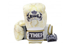 Боксерские перчатки TKB Snake White Gold 12 oz