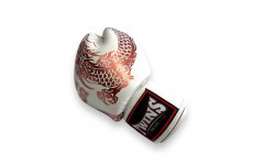 Боксерские перчатки TWINS Special FBGVL3-49 white brown 14 oz