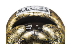 Боксерский шлем Top King Gold / Black "Snake Edition" Head Guard L