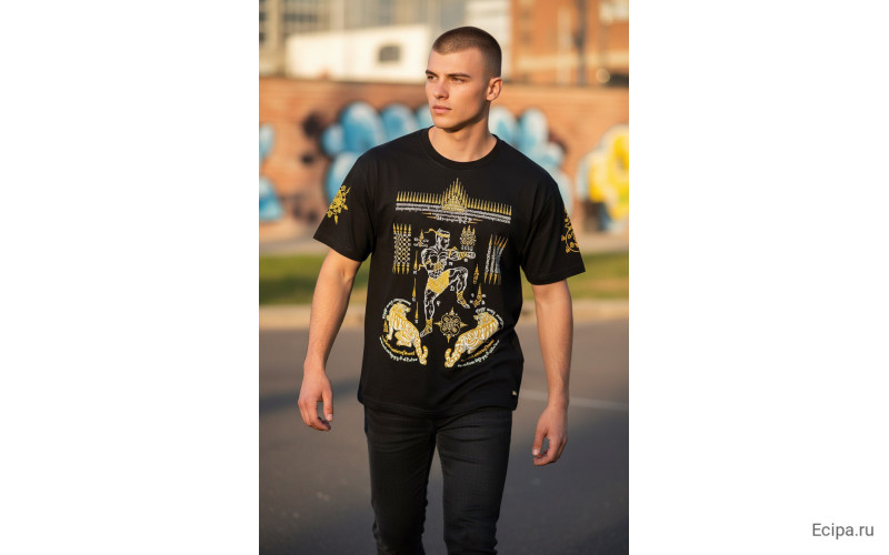 Футболка Тайский бокс Gold Shirts N1 L