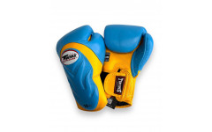 Боксерские ператки Twins Special BGVL6 yellow light blue 16 oz