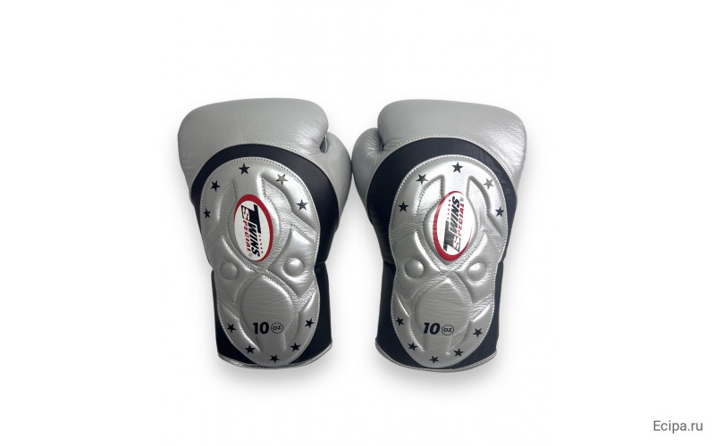 Боксерские перчатки Twins BGVL6 MK Silver 14 oz