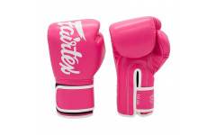 Боксерские перчатки Fairtex BGV14 pink-white 12 oz