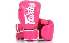 Боксерские перчатки Fairtex BGV14 pink-white 16 oz