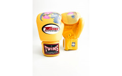 Боксерские перчатки Twins FBGVL3-13 yellow 14 oz Боксерские перчатки Twins FBGVL3-13 yellow 14 oz