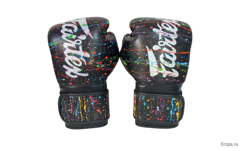 Боксерские перчатки Fairtex BGV14 Painter color black 14 oz