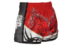 Шорты для бокса BORN TO BE TIGER WHITE-RED XL Шорты для бокса BORN TO BE TIGER WHITE-RED XL