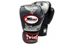 Боксерские перчатки Twins FBGVL3-23 black silver 12 oz