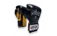 Боксерские перчатки Fairtex BGV9 black yellow 10 oz Боксерские перчатки Fairtex BGV9 black yellow 10 oz