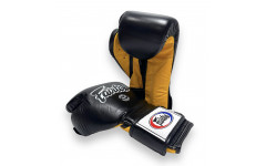 Боксерские перчатки Fairtex BGV9 black yellow 16 oz Боксерские перчатки Fairtex BGV9 black yellow 16 oz
