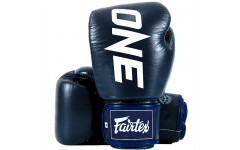 Боксерские перчатки Fairtex One ChampionShip blue 10 oz Боксерские перчатки Fairtex One ChampionShip blue 10 oz