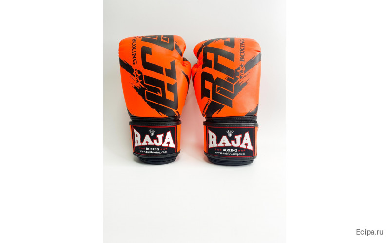 Боксерские перчатки Raja model 3 orange 14 oz